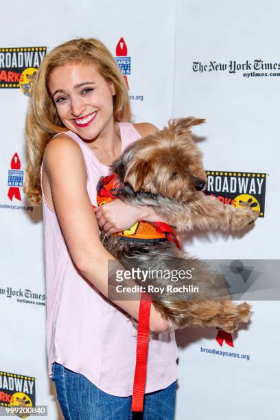Christy Altomare attends the 2018 Broadway Barks at Shubert Alley on July 14, 2018 in New York City.