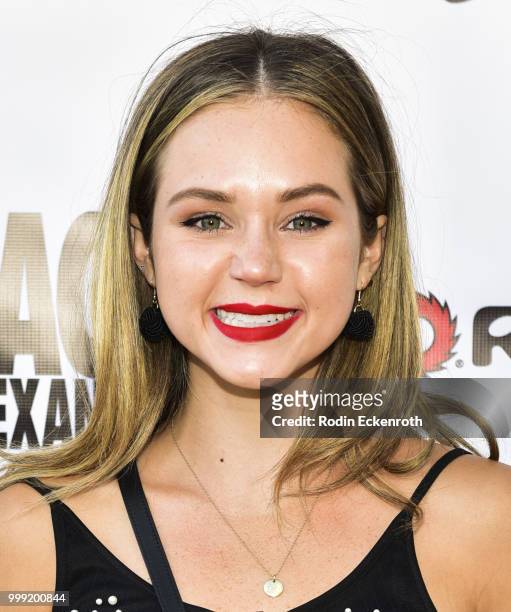 Brec Bassinger attends the Sage Launch Party Co-Hosted by Tiger Beat at El Rey Theatre on July 14, 2018 in Los Angeles, California.