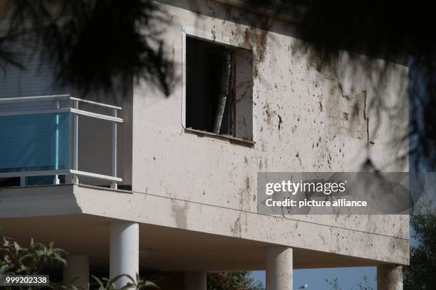 Damages residential house can be seen in Alcanar, Spain, 17 August 2017. The house was heavily damaged by an explosion in the neighbouring house. The...