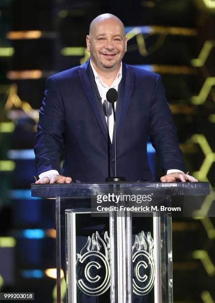 Jeff Ross speaks onstage during the Comedy Central Roast of Bruce Willis at Hollywood Palladium on July 14, 2018 in Los Angeles, California.