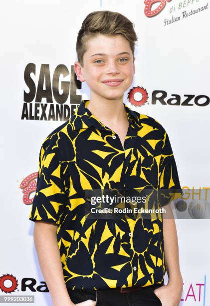 Aidan Langford attends the Sage Launch Party Co-Hosted by Tiger Beat at El Rey Theatre on July 14, 2018 in Los Angeles, California.