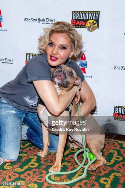 Orfeh attends the 2018 Broadway Barks at Shubert Alley on July 14, 2018 in New York City.