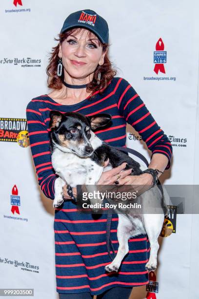 Marilu Henner attends the 2018 Broadway Barks at Shubert Alley on July 14, 2018 in New York City.
