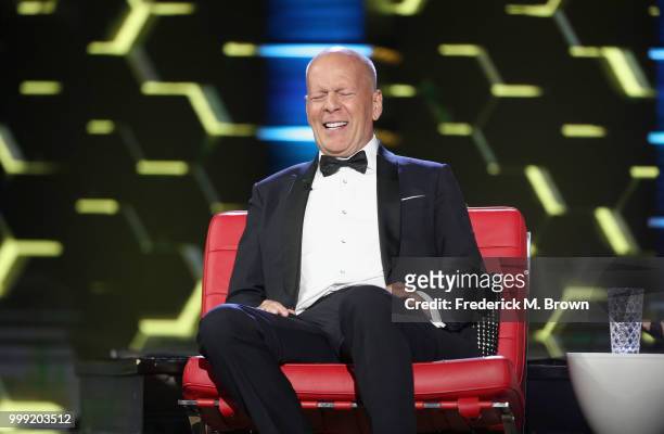 Bruce Willis onstage during the Comedy Central Roast of Bruce Willis at Hollywood Palladium on July 14, 2018 in Los Angeles, California.