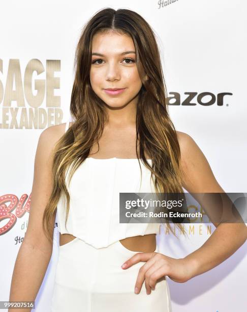 Kaylee Quinn attends the Sage Launch Party Co-Hosted by Tiger Beat at El Rey Theatre on July 14, 2018 in Los Angeles, California.