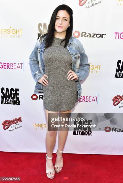 Mahkenna attends the Sage Launch Party Co-Hosted by Tiger Beat at El Rey Theatre on July 14, 2018 in Los Angeles, California.