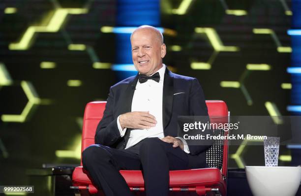 Bruce Willis onstage during the Comedy Central Roast of Bruce Willis at Hollywood Palladium on July 14, 2018 in Los Angeles, California.