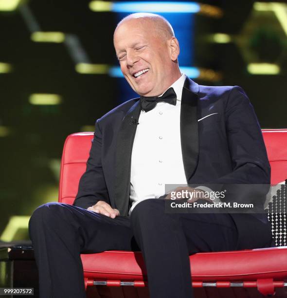 Bruce Willis onstage during the Comedy Central Roast of Bruce Willis at Hollywood Palladium on July 14, 2018 in Los Angeles, California.