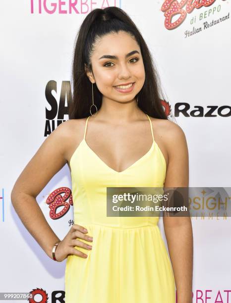 Laura Krystine attends the Sage Launch Party Co-Hosted by Tiger Beat at El Rey Theatre on July 14, 2018 in Los Angeles, California.