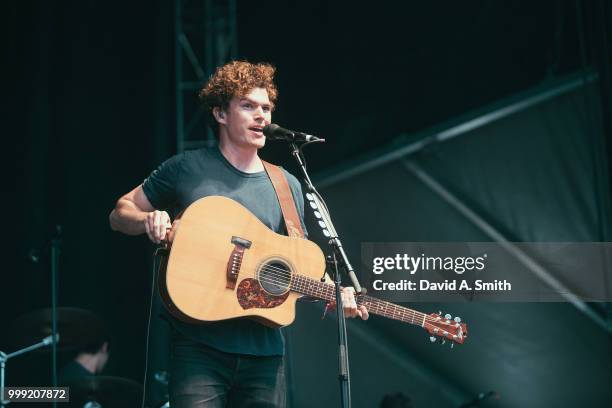 Vance Joy performs at Sloss Furnace on July 14, 2018 in Birmingham, Alabama.