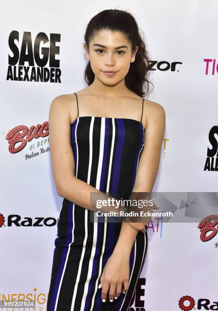 Dylan Conrique attends the Sage Launch Party Co-Hosted by Tiger Beat at El Rey Theatre on July 14, 2018 in Los Angeles, California.