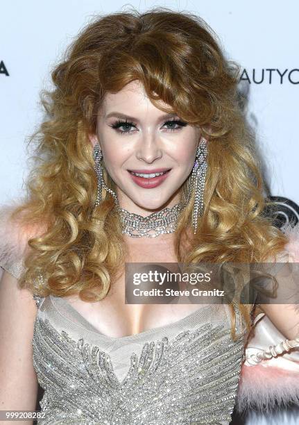 Renee Olstead arrives at the Beautycon Festival LA 2018 at Los Angeles Convention Center on July 14, 2018 in Los Angeles, California.