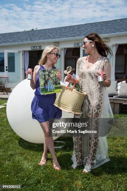 Jess Ward and Toby Milstein attend the Modern Luxury + The Next Wave at Breakers Montauk on July 14, 2018 in Montauk, New York.