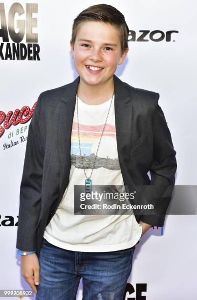 Jet Jurgens-Meyers attends the Sage Launch Party Co-Hosted by Tiger Beat at El Rey Theatre on July 14, 2018 in Los Angeles, California.