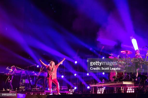 Hayley Kiyoko performs during the Pray For The Wicked Tour at Little Caesars Arena on July 14, 2018 in Detroit, Michigan.