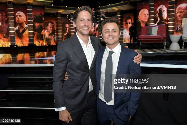 Jeff Tomsic and Arturo Castro attends the Comedy Central Roast of Bruce Willis at Hollywood Palladium on July 14, 2018 in Los Angeles, California.
