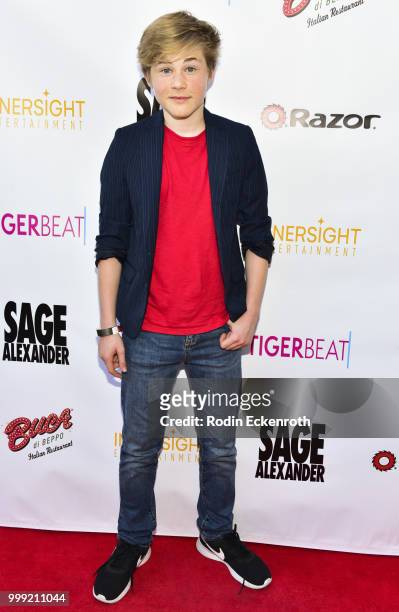 Casey Simpson attends the Sage Launch Party Co-Hosted by Tiger Beat at El Rey Theatre on July 14, 2018 in Los Angeles, California.