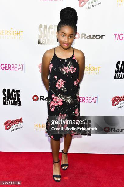 Layla Crawford attends the Sage Launch Party Co-Hosted by Tiger Beat at El Rey Theatre on July 14, 2018 in Los Angeles, California.
