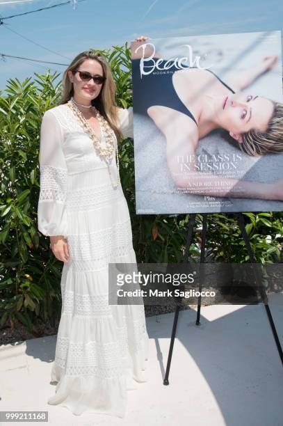 Beach Magazine Editor-in-Chief Sarah Bray attends the Modern Luxury + The Next Wave at Breakers Montauk on July 14, 2018 in Montauk, New York.