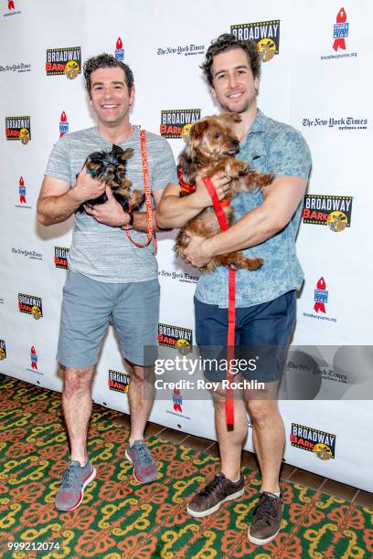 Evan Todd attends the 2018 Broadway Barks at Shubert Alley on July 14, 2018 in New York City.