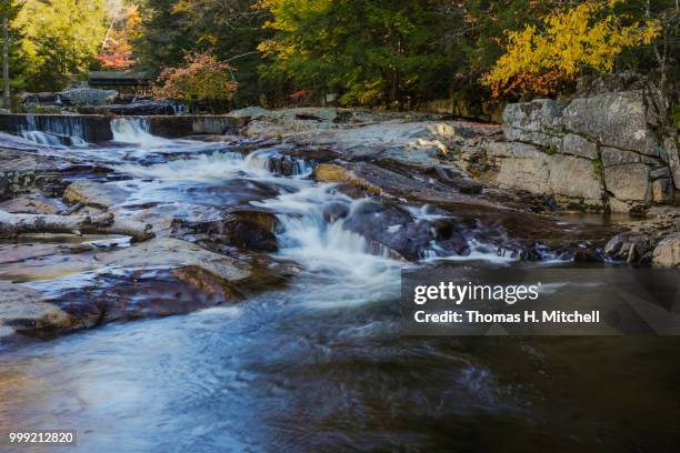 nh-jackson-jackson falls - brook mitchell stock pictures, royalty-free photos & images