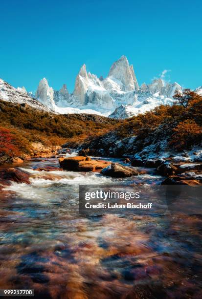 argentina fitz roy - fitz roy stock-fotos und bilder