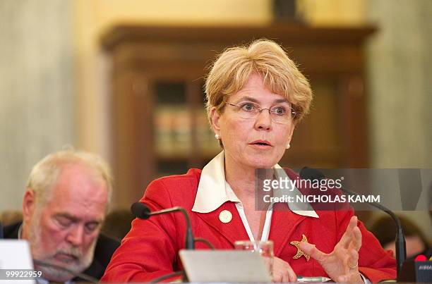 Jane Lubchenco, administrator of the National Oceanic and Atmospheric Administration , testifies before a hearing of the Senate Commerce, Science and...