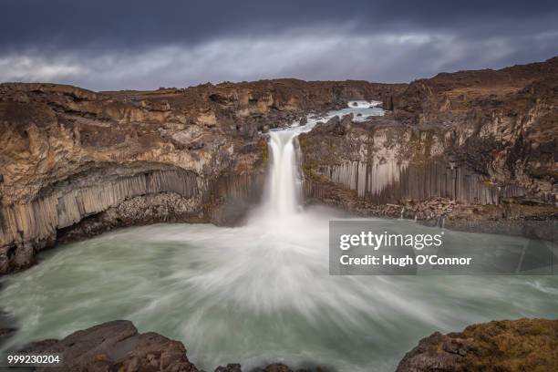 aldeyjarfoss - o’connor stock pictures, royalty-free photos & images