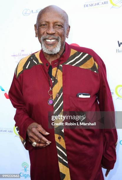 Actor Louis Gossett Jr. Attends The HollyRod Foundation's 20th Annual DesignCare Gala at Private Residence on July 14, 2018 in Malibu, California.