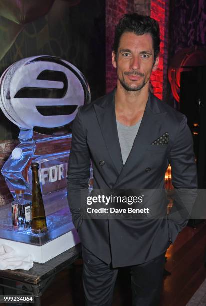 David Gandy attends the Formula E 1920's cocktail party hosted by Liv Tyler on the eve of the final race of the 2017/18 ABB FIA Formula E...