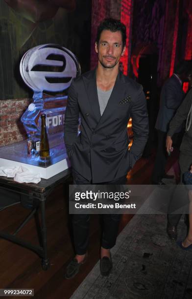 David Gandy attends the Formula E 1920's cocktail party hosted by Liv Tyler on the eve of the final race of the 2017/18 ABB FIA Formula E...