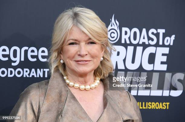 Martha Stewart arrives at the Comedy Central Roast Of Bruce Willis on July 14, 2018 in Los Angeles, California.