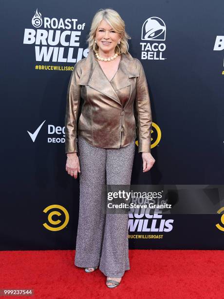 Martha Stewart arrives at the Comedy Central Roast Of Bruce Willis on July 14, 2018 in Los Angeles, California.