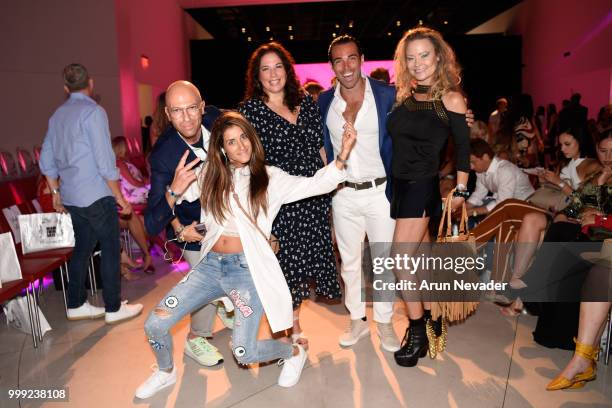 Michael Goldstein, Rosy Muto, and guests attend Miami Swim Week powered by Art Hearts Fashion Swim/Resort 2018/19 at Faena Forum on July 14, 2018 in...