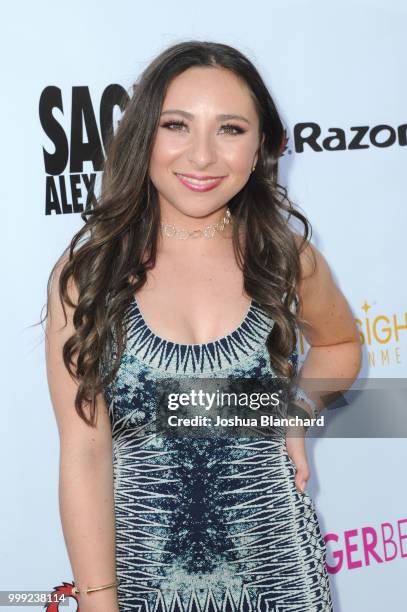 Ava Cantrell attends "Sage Alexander: The Dark Realm" Launch Party Co-hosted by Innersight Entertainment and TigerBeat Media at El Rey Theatre on...