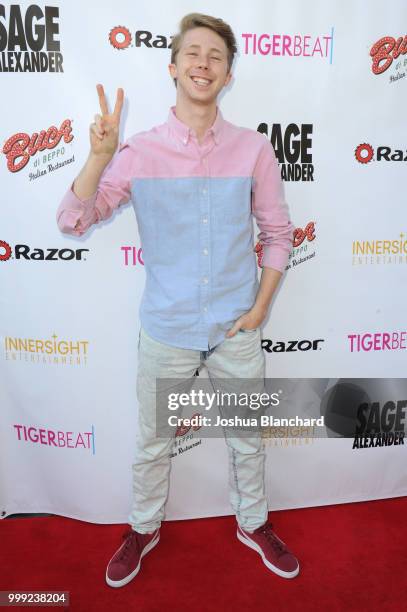 Joey Luthman attends "Sage Alexander: The Dark Realm" Launch Party Co-hosted by Innersight Entertainment and TigerBeat Media at El Rey Theatre on...
