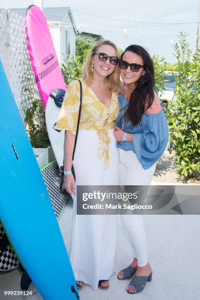 Juliette Behringer and Lauren Ranney attend the Modern Luxury + The Next Wave at Breakers Montauk on July 14, 2018 in Montauk, New York.