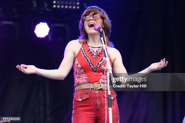 Jenny Lewis performs during the 2018 Forecastle Music Festival at Louisville Waterfront Park on July 14, 2018 in Louisville, Kentucky.