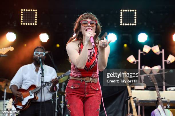 Jenny Lewis performs during the 2018 Forecastle Music Festival at Louisville Waterfront Park on July 14, 2018 in Louisville, Kentucky.