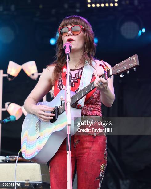 Jenny Lewis performs during the 2018 Forecastle Music Festival at Louisville Waterfront Park on July 14, 2018 in Louisville, Kentucky.