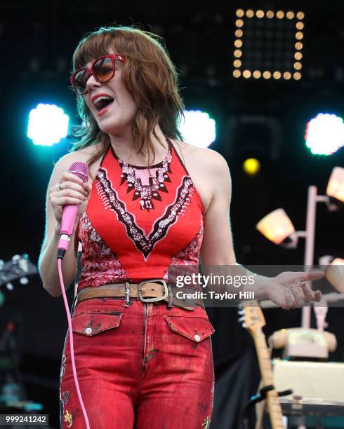 Jenny Lewis performs during the 2018 Forecastle Music Festival at Louisville Waterfront Park on July 14, 2018 in Louisville, Kentucky.