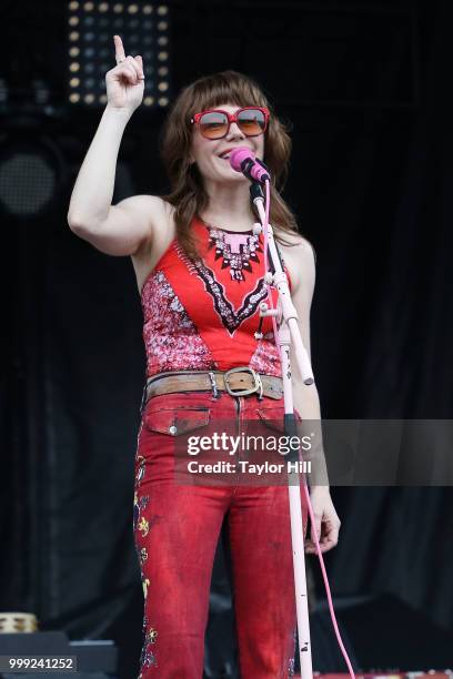 Jenny Lewis performs during the 2018 Forecastle Music Festival at Louisville Waterfront Park on July 14, 2018 in Louisville, Kentucky.