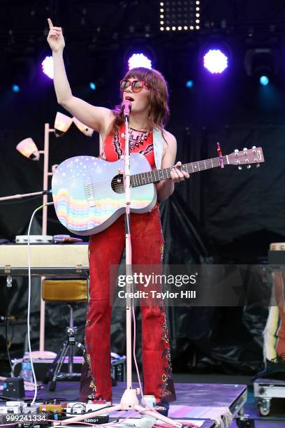 Jenny Lewis performs during the 2018 Forecastle Music Festival at Louisville Waterfront Park on July 14, 2018 in Louisville, Kentucky.