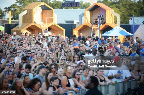 Music fans attend Bud Lights Getaway at Riverfront Park on July 14, 2018 in North Charleston, South Carolina.