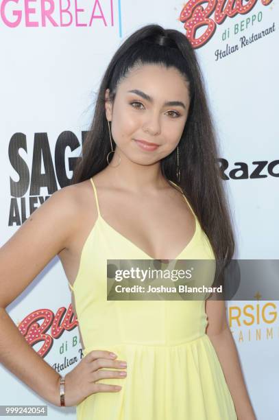 Laura Krystine attends "Sage Alexander: The Dark Realm" Launch Party Co-hosted by Innersight Entertainment and TigerBeat Media at El Rey Theatre on...