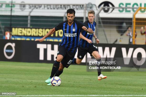 Antonio Candreva of FC Inter during match 110 Summer Cup from FC Lugano and FC Internazionale Milano . Fc Internazionale won 3-0.