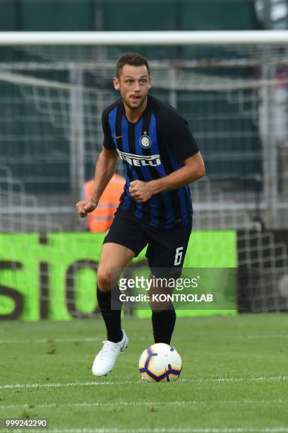 Stefan De Vriji of FC Inter during match 110 Summer Cup from FC Lugano and FC Internazionale Milano . Fc Internazionale won 3-0.