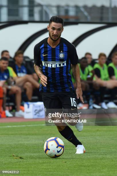Antonio Politano of FC Inter during match 110 Summer Cup from FC Lugano and FC Internazionale Milano . Fc Internazionale won 3-0.