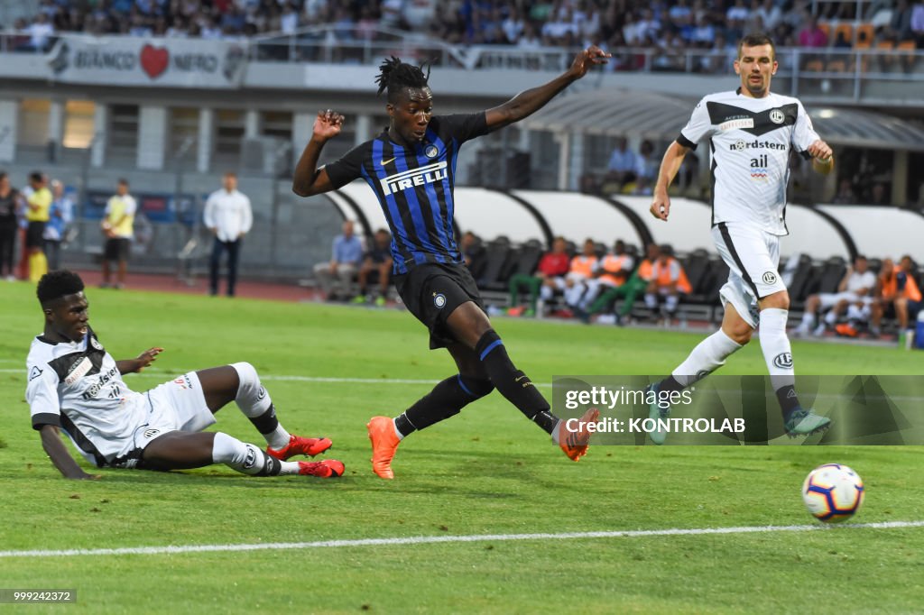 Karamoh Yann of FC Inter makes his first goal during match...