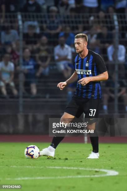 Milan Skriniar of FC Inter during match 110 Summer Cup from FC Lugano and FC Internazionale Milano . Fc Internazionale won 3-0.